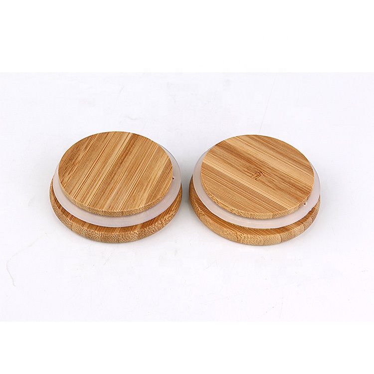 wholesale eco-fiendly amber 8oz glass candle jar with wooden lid
