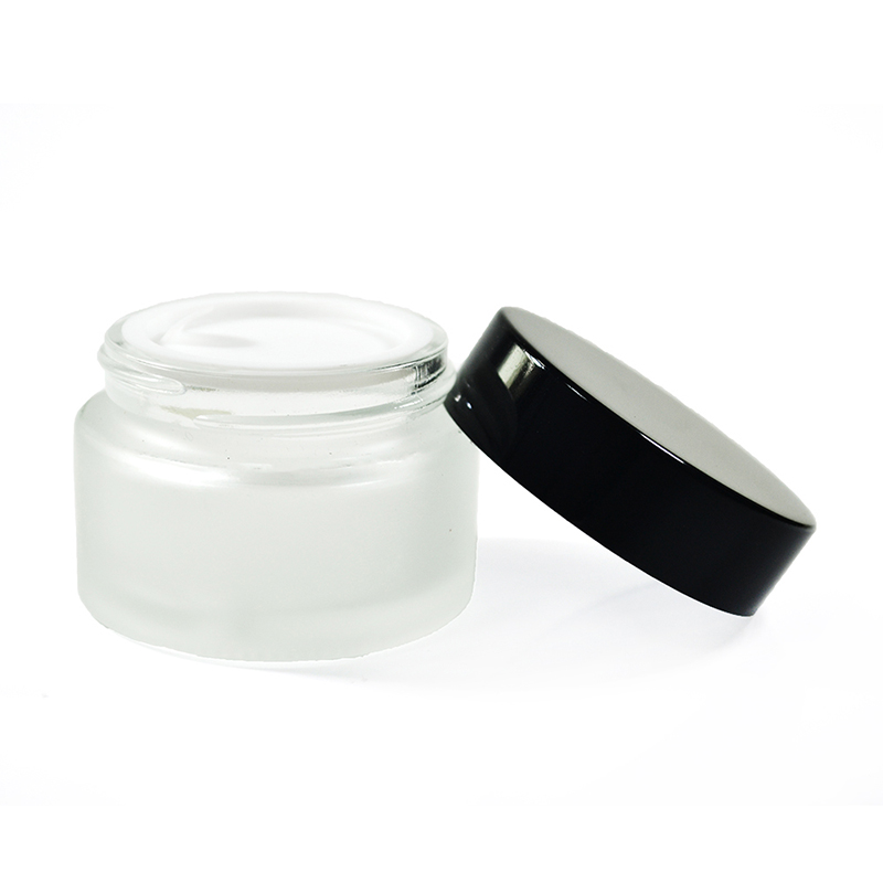 wholesale eco friendly cosmetic containers 20ml 30ml 50ml glass empty cream jars
