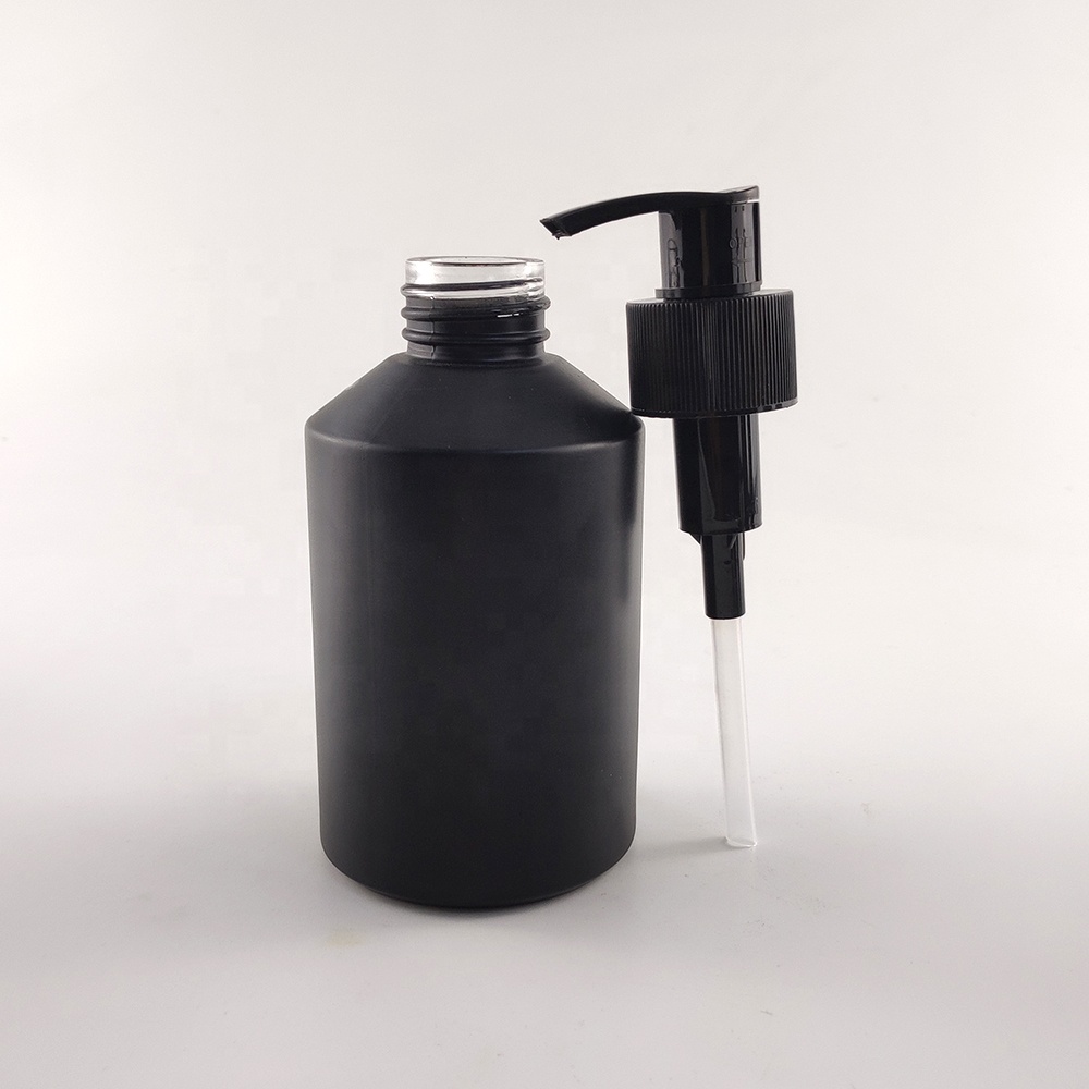 wholesale eco friendly matte frosted black 200ml glass bottle hand wash lotion bottle with pump