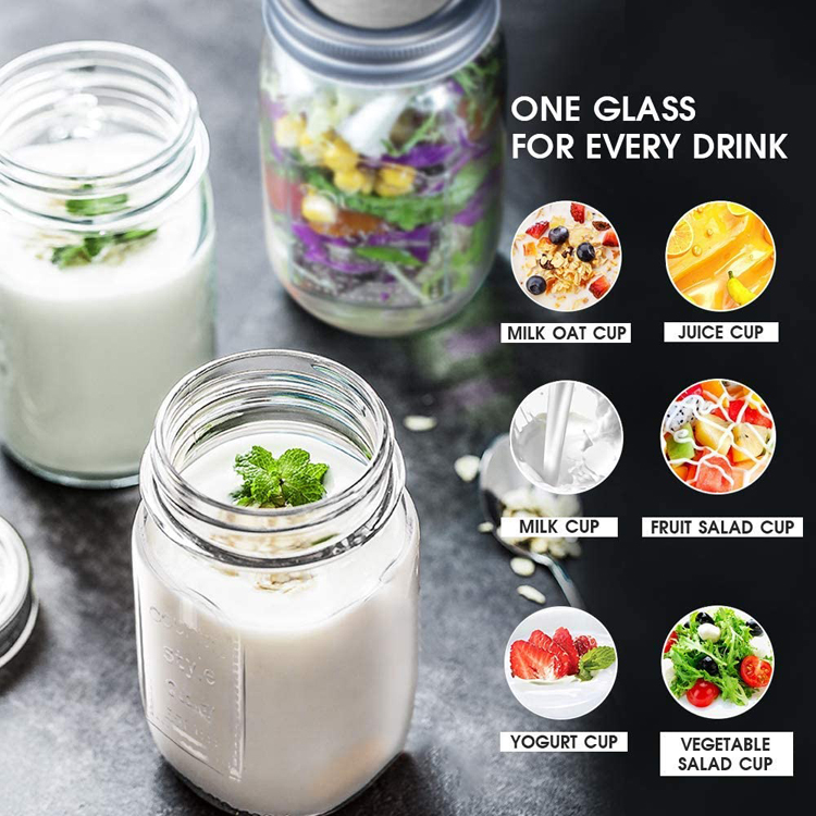 wholesale embossed pattern glass storage bottle with colorful lid and straw for beverage