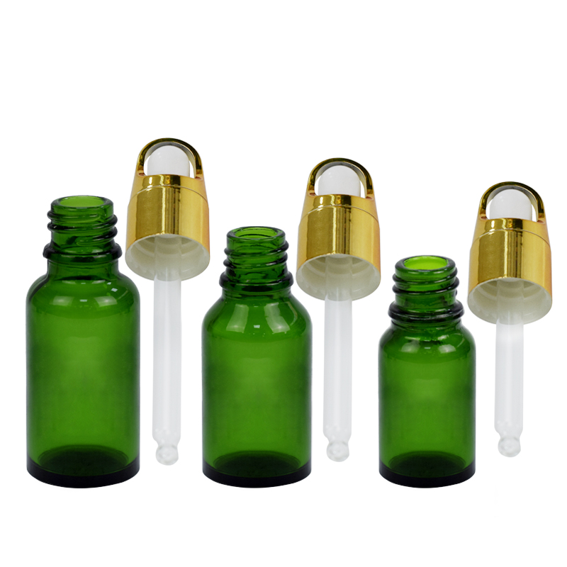 wholesale empty 10ml 15ml 20ml personal care glass packaging skincare serum glass essential oil dropper bottle