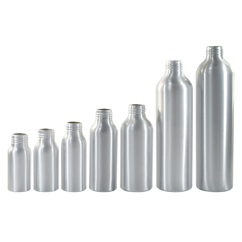 wholesale empty 30 ml 50 ml 60 ml 100ml 120ml silver toner perfume essential oil aluminum spray bottle
