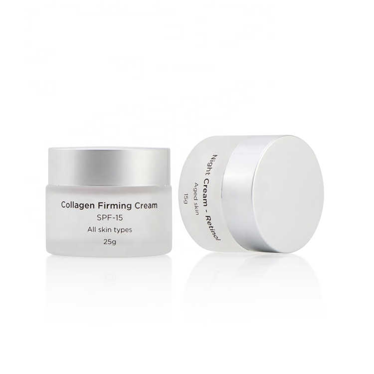 wholesale empty 5ml 10ml 15ml 20ml 30ml 50ml 100ml frosted glass cream jar skin Care cosmetic cream jars packaging