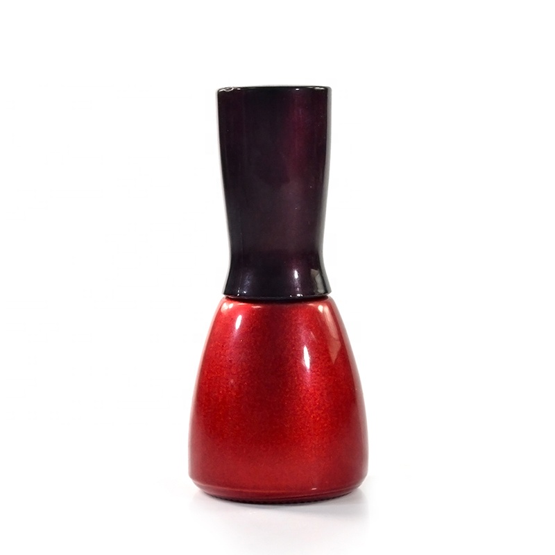 wholesale empty 5ml matte black frosted glass uv gel nail polish bottle