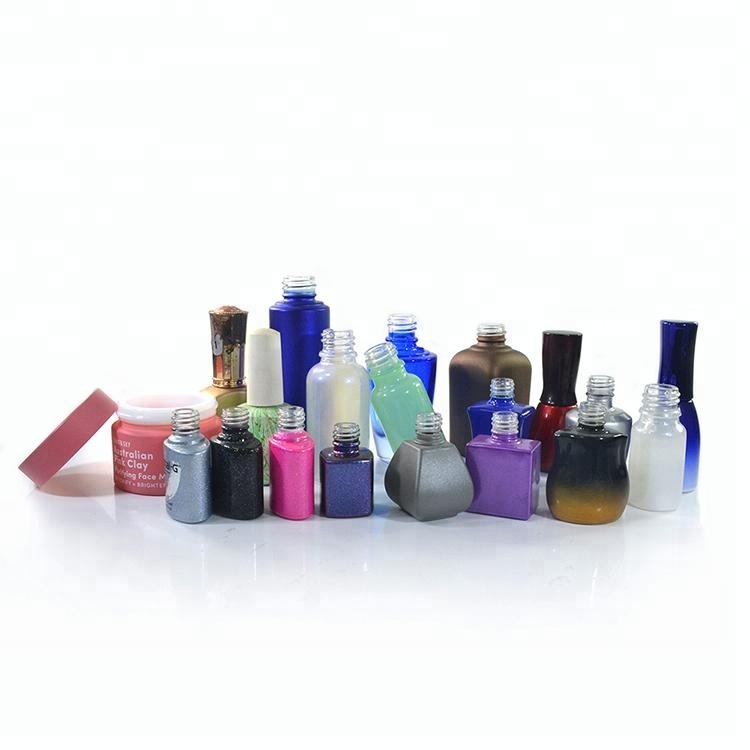 wholesale empty 5ml matte black frosted glass uv gel nail polish bottle