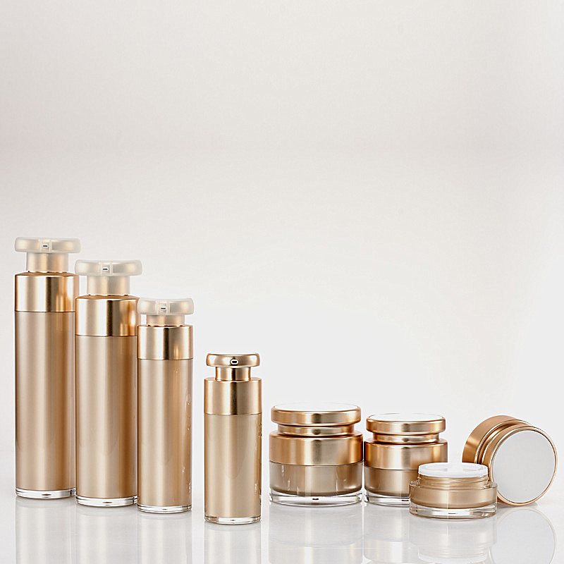 wholesale empty bottles and jars cosmetics uses luxury cosmetic jar sets white and gold cosmetic jar box
