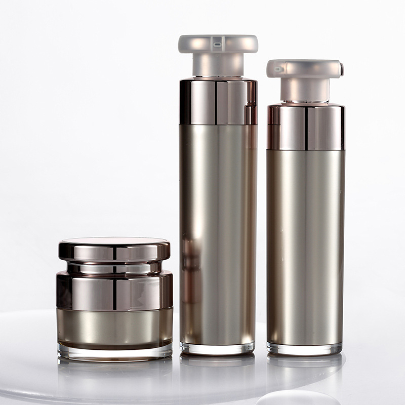 wholesale empty bottles and jars cosmetics uses luxury cosmetic jar sets white and gold cosmetic jar box