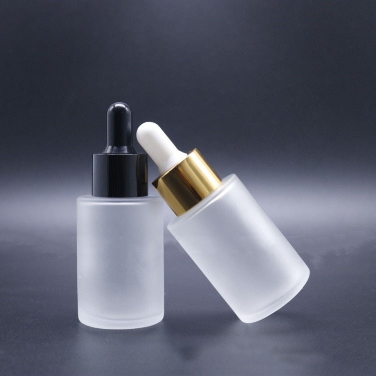 wholesale empty clear froste luxury face serum bottles 30 ml with dropper