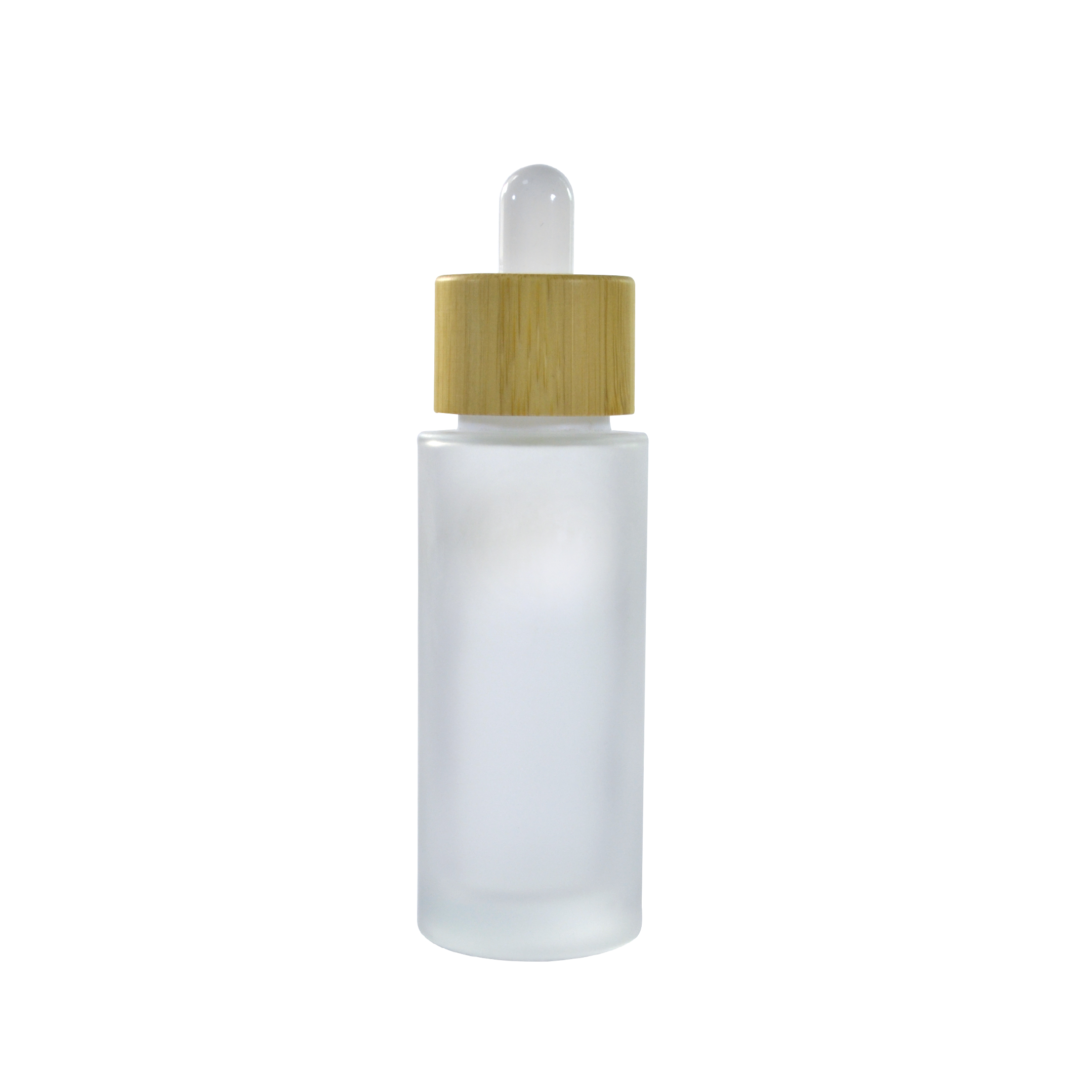 wholesale empty frosted clear 30ml 50ml 100ml 120ml 150ml glass bottle with all kinds of bamboo lids