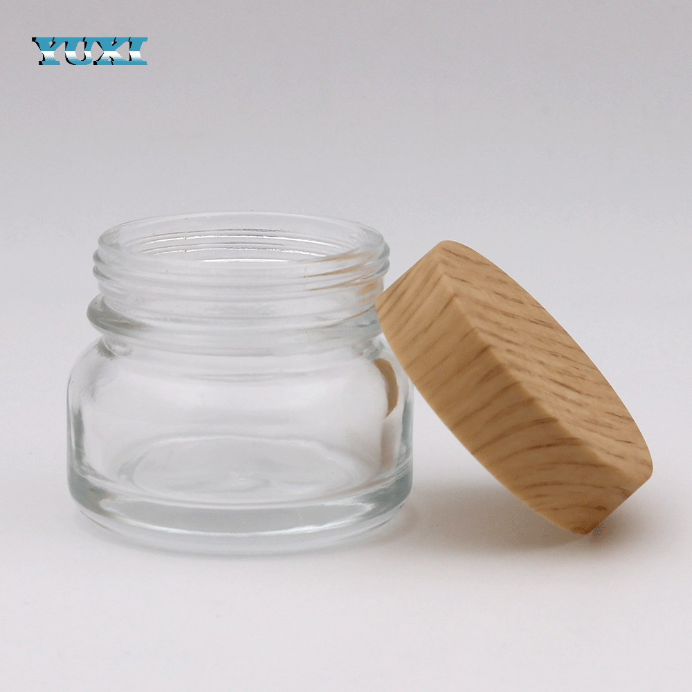 wholesale empty glass cosmetic pots and jars