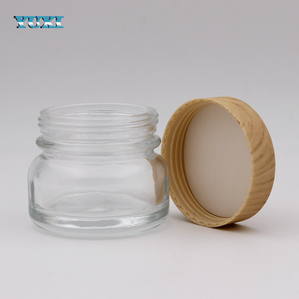 wholesale empty glass cosmetic pots and jars