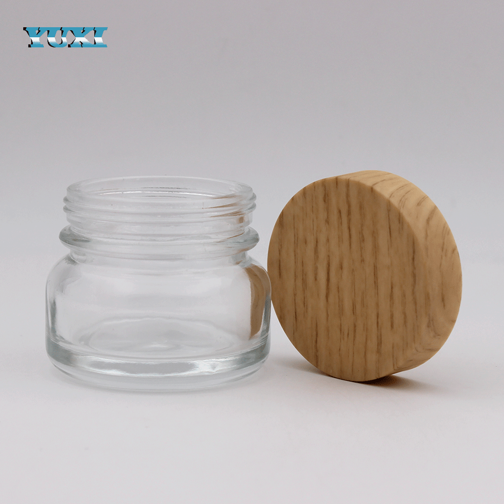 wholesale empty glass cosmetic pots and jars