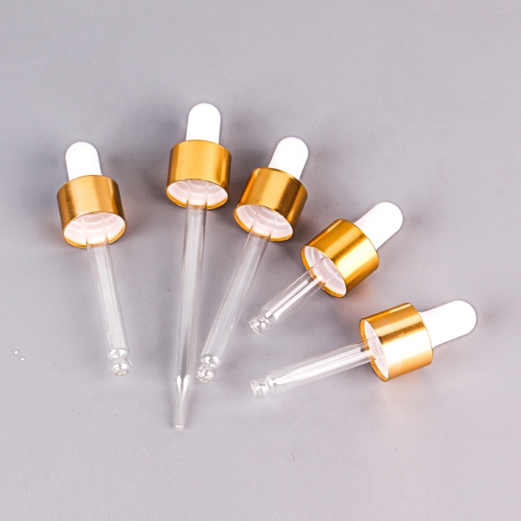 wholesale empty glass dropper bottle for essential oil cosmetic packaging serum bottle with dropper