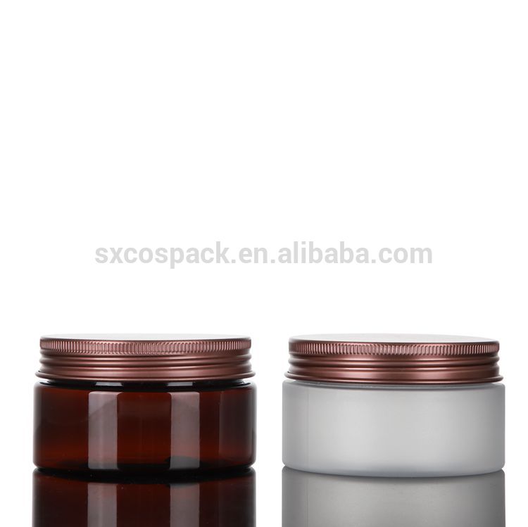wholesale empty pet 100g 120g 150g Amber Cream Jar, 150g PET jar, 100ml cream jar