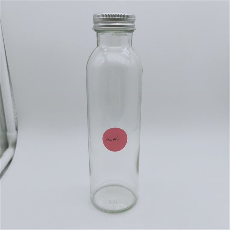 wholesale empty round 350ml juice kombucha bottles glass for cold brew coffee