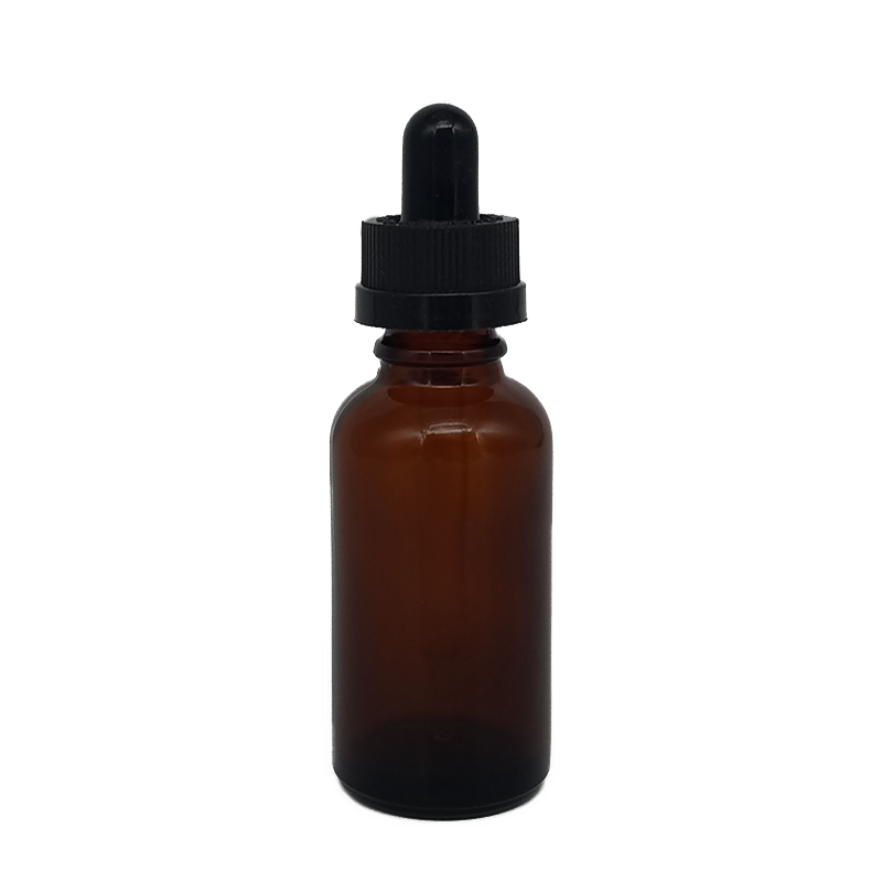 wholesale essential oil glass drop clear 100ml round glass e juice bottles transparent 30ml amber brown glass dropper bottle