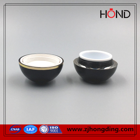 wholesale essional black jar acrylic round ball jar 15g 30g 50g cosmetic eye jar/ball plastic jars /skineal cream jar