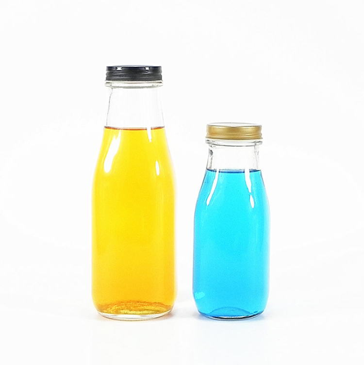 wholesale export Clear Milk Bottle drinking glass bottle beverage glass bottle 320ML 420ML 500 ML