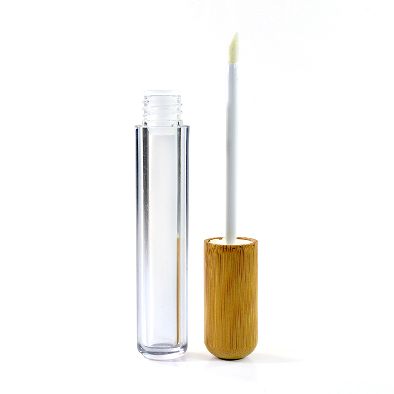 wholesale eyeline mascara empty lipstick container clear bamboo 10ml 15ml lip gloss tube for eyelash cream