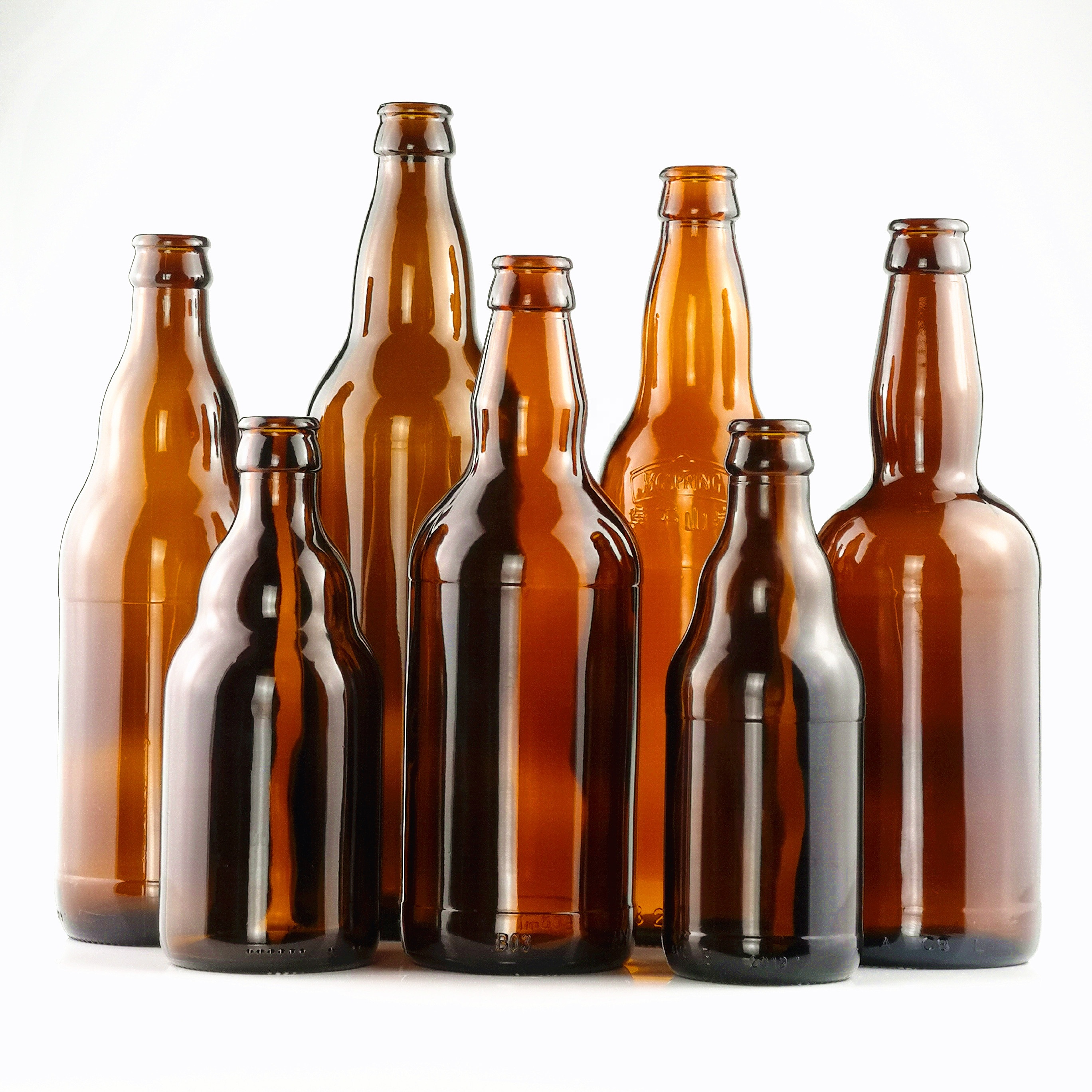 wholesale factory direct high quality 330ml 500ml swing top cap liquor beer glass bottle