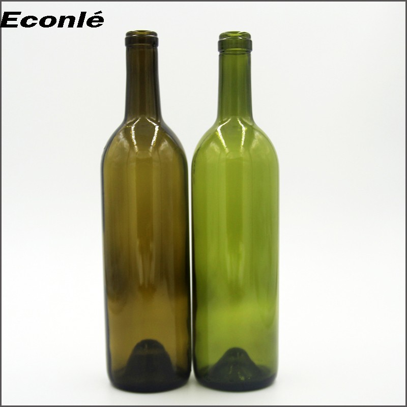 wholesale factory out green clear dark brown glass red wine bottles 750 ml 375 ml 1500 ml