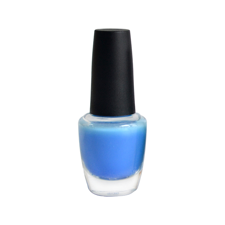 wholesale fancy empty uv gel square mini clear black 13ml nail polish glass bottle with brush