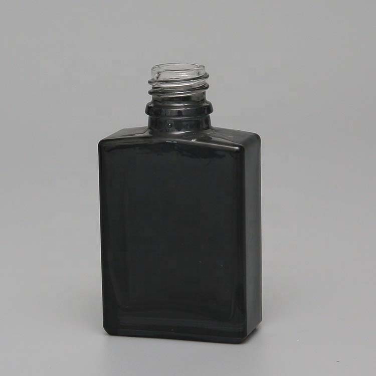wholesale flat square glass dropper bottle 15ml 30ml ecig ejuice frosted black glass bottle with childproof cap