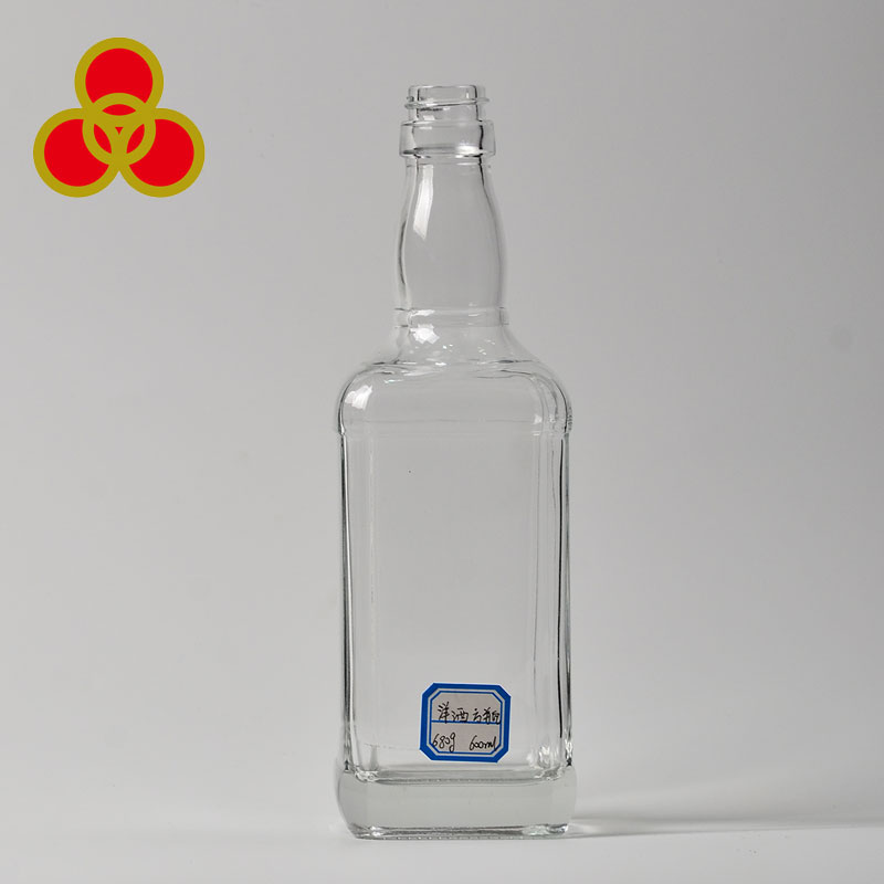 wholesale flint liquor glass bottle 750ml for whiskey