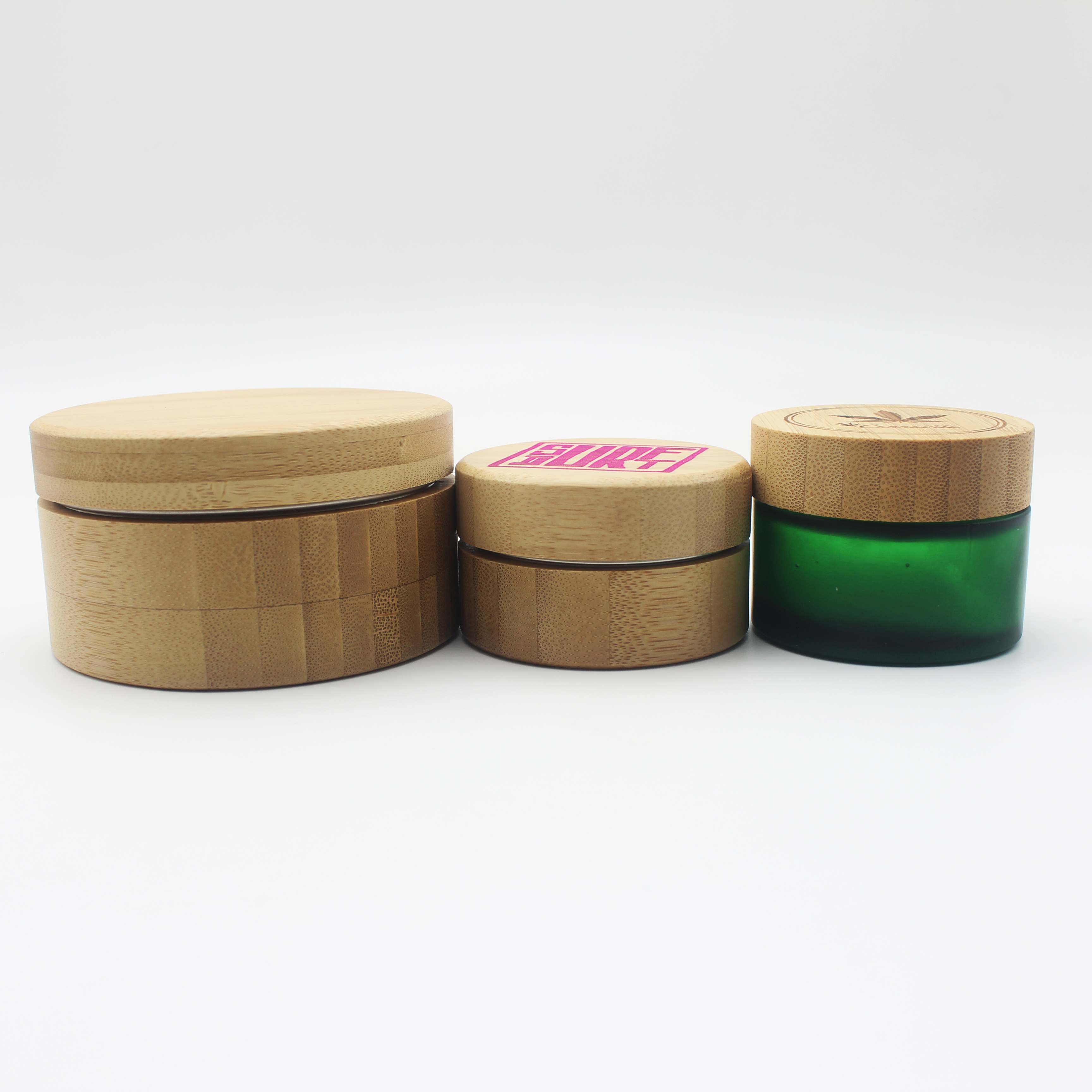 wholesale food tea tin inner bamboo jar storage holders with bamboo BP-333K