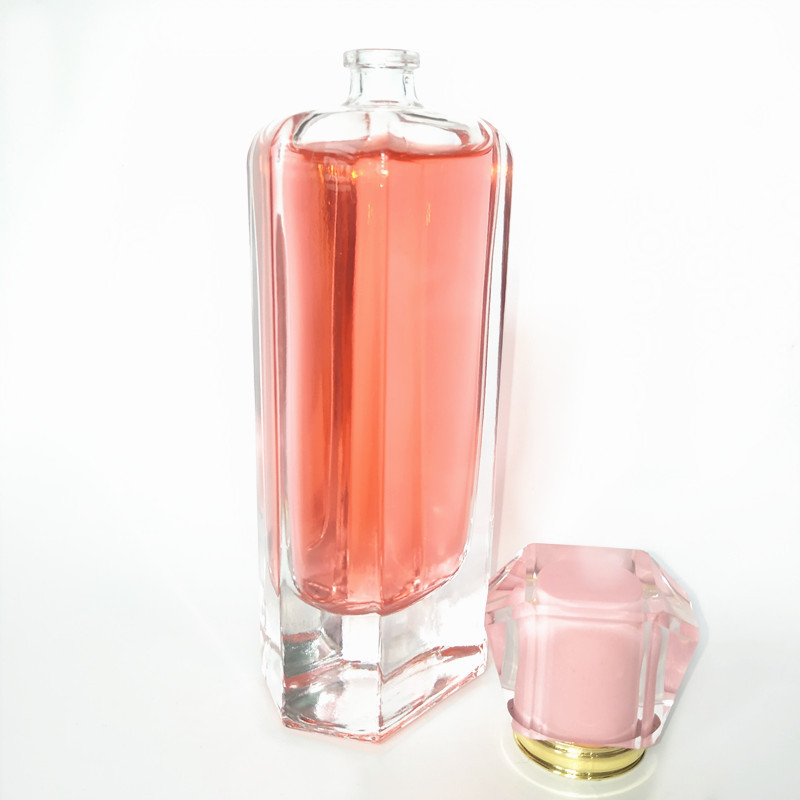 wholesale free sample popular shaped 100ml glass perfume bottles bottle perfume refillable perfume bottles