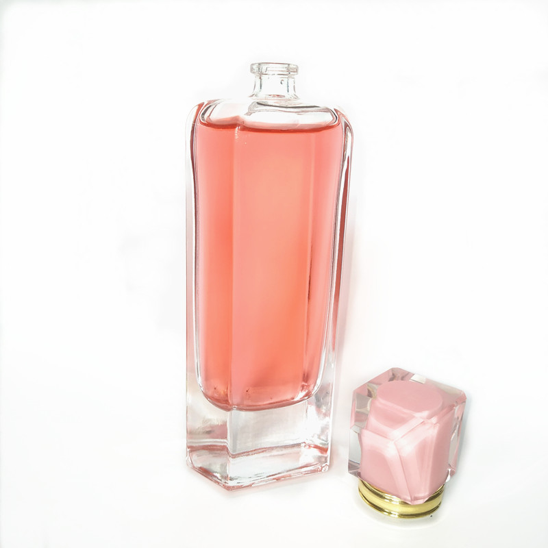 wholesale free sample popular shaped 100ml glass perfume bottles bottle perfume refillable perfume bottles
