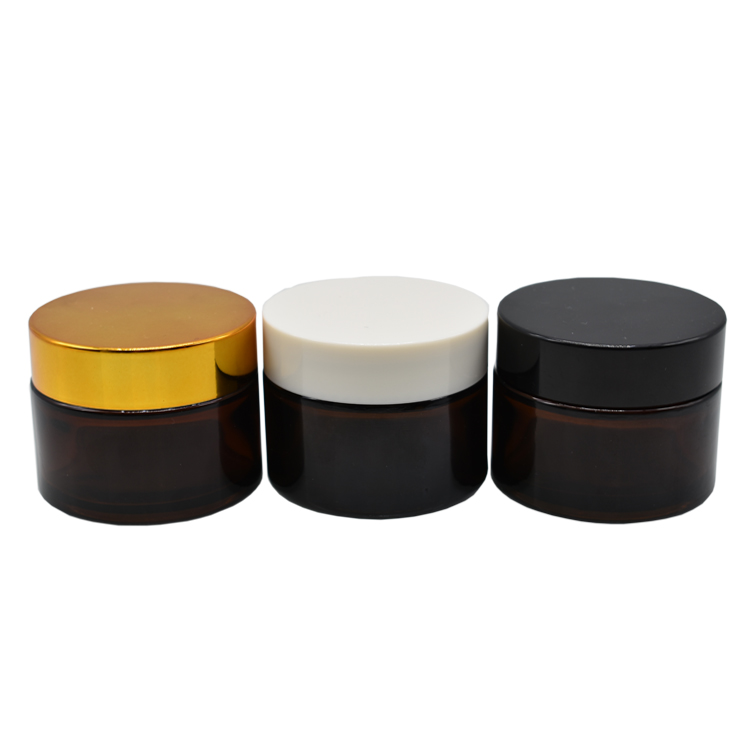 wholesale frosted clear glass cosmetic jar glass jars and bottles with lids