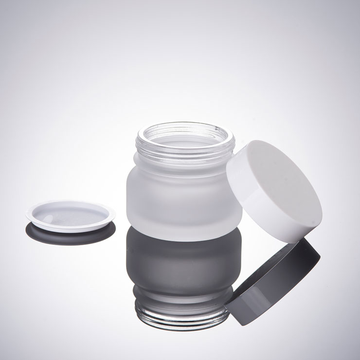 wholesale frosted lotion pump bottle 50ml 110ml 150ml packaging for lotion glass bottle