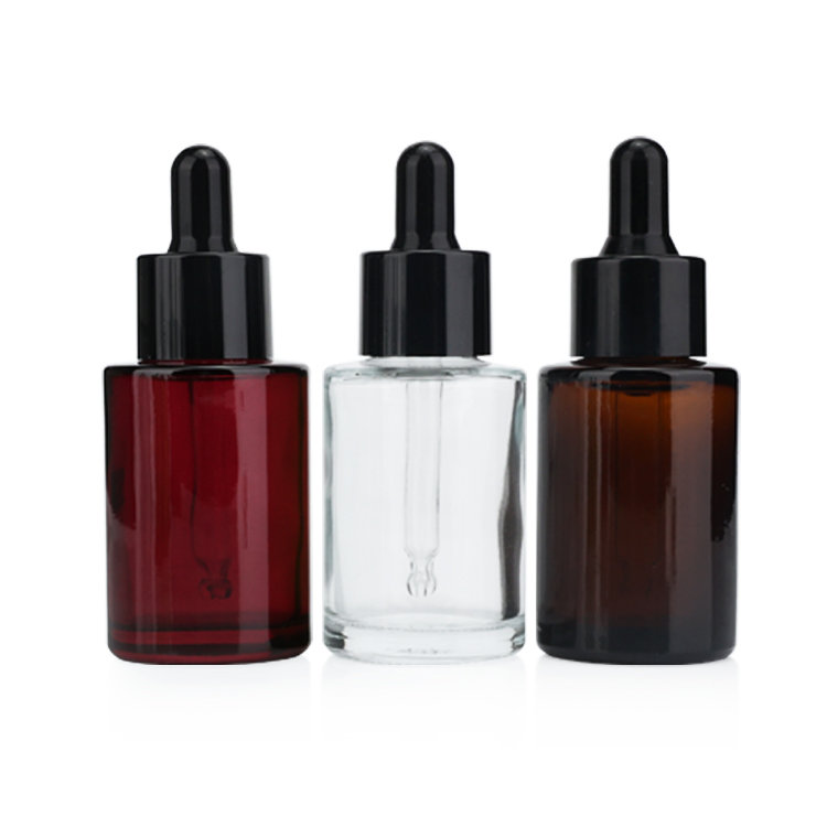 wholesale frosted wine red green amber clear blue essential oil bottles 10ml 20ml 30ml 50ml 100ml glass dropper bottle