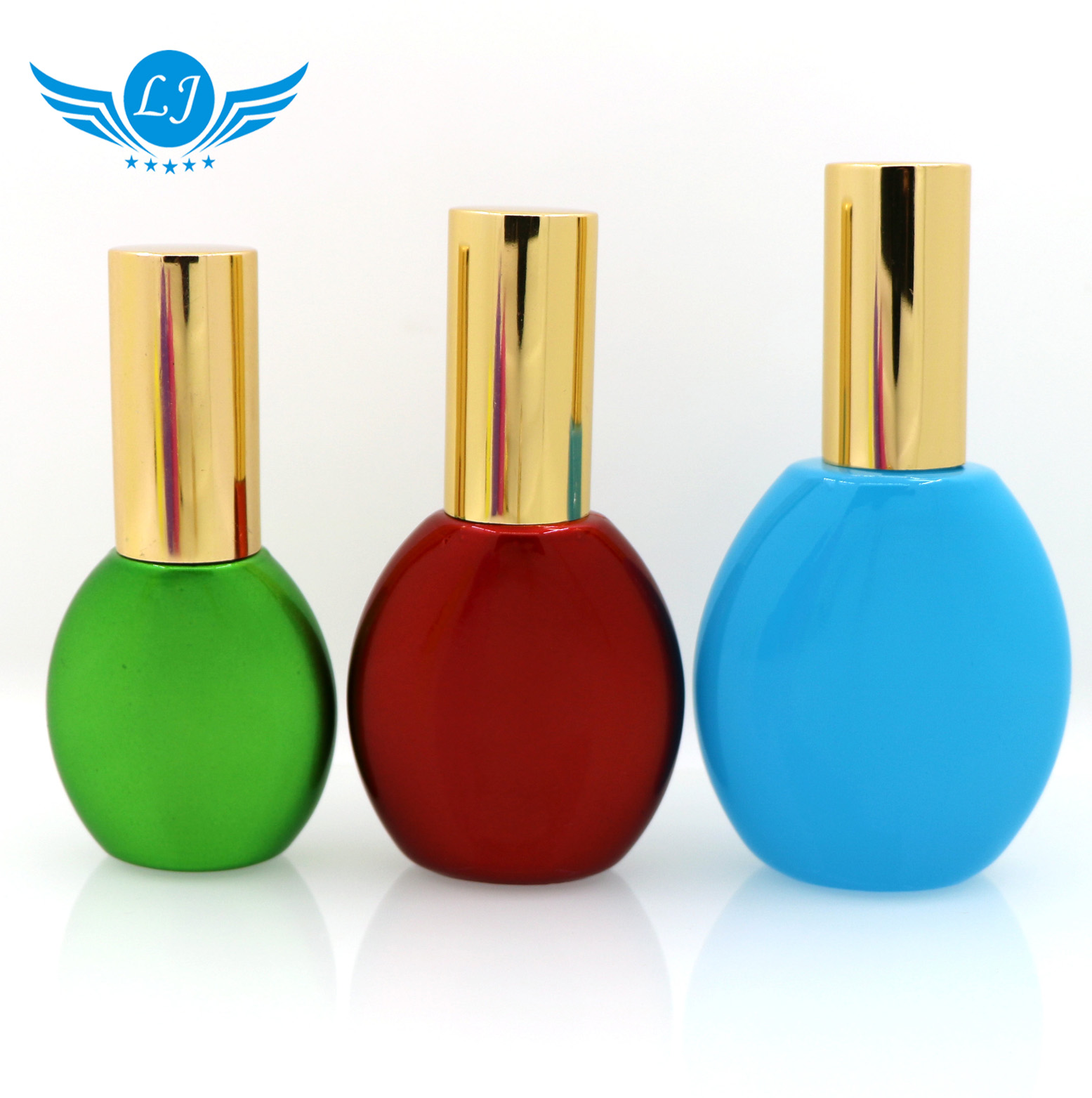 wholesale glass apothecary bottles with head spray for flat essential oil perfume cosmetics packaging