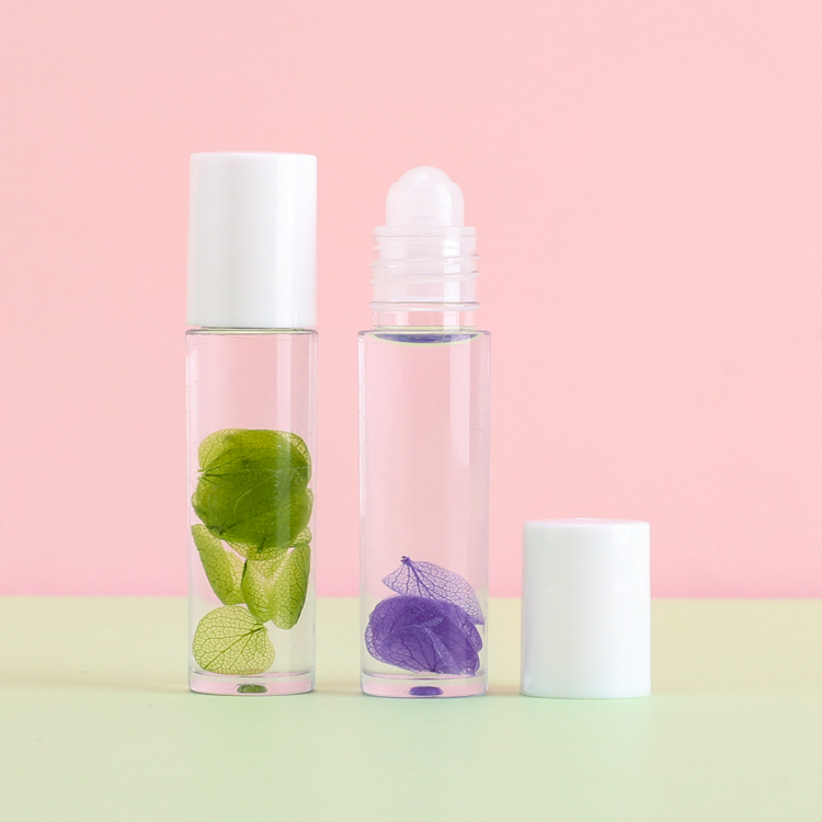wholesale glass body oil bottles roll on deodorant bottles 5ml 10ml cosmetic packing clear roller ball bottle