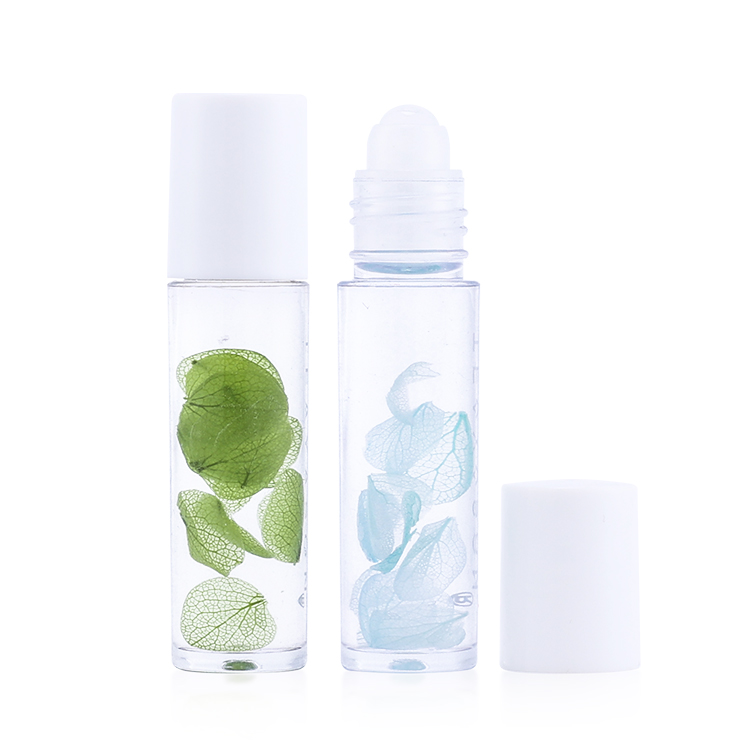 wholesale glass body oil bottles roll on deodorant bottles 5ml 10ml cosmetic packing clear roller ball bottle