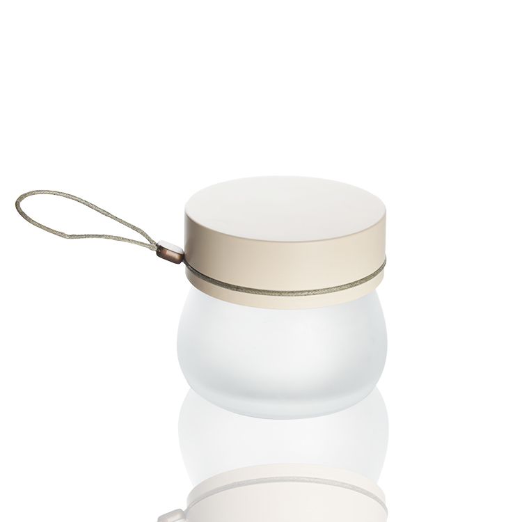 wholesale glass jar 50ML 100ML with bamboo lid low MOQ