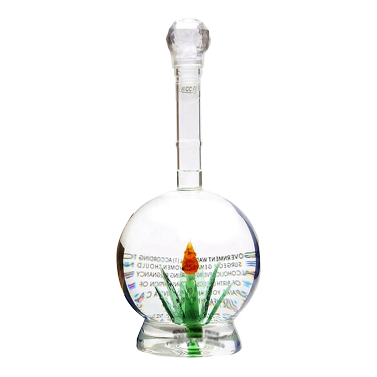 wholesale glass liquor Rose Tequila bottles