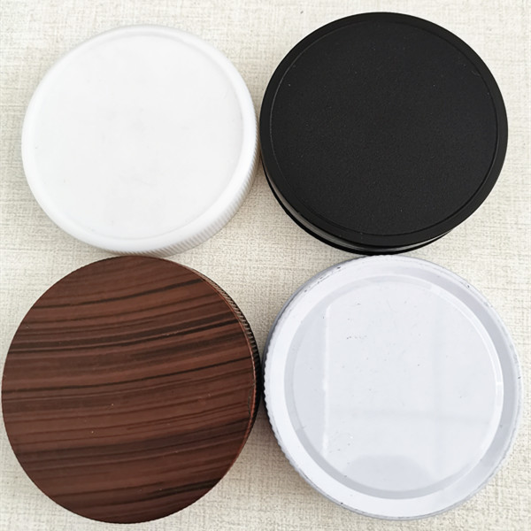 wholesale glass spice jar bottle with plastic lid frosted mason container with cap for food coffee