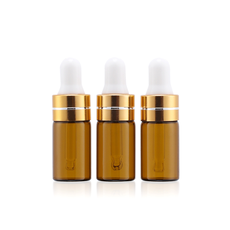 wholesale glass vial pendants 1ml 2ml 3ml 5ml 10ml 15ml amber clear glass perfume test Tube Vial with rubber stoppers caps
