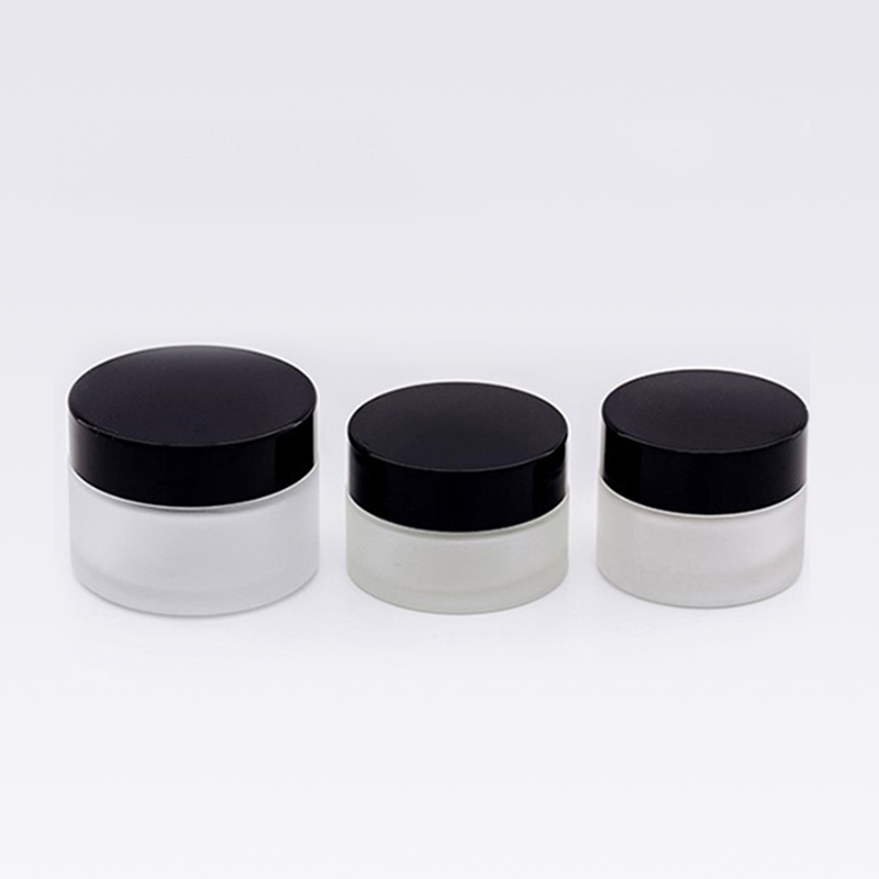 wholesale good price fast delivery cbd wax glass container jar with lid 3ml 5ml 10ml mini glass container