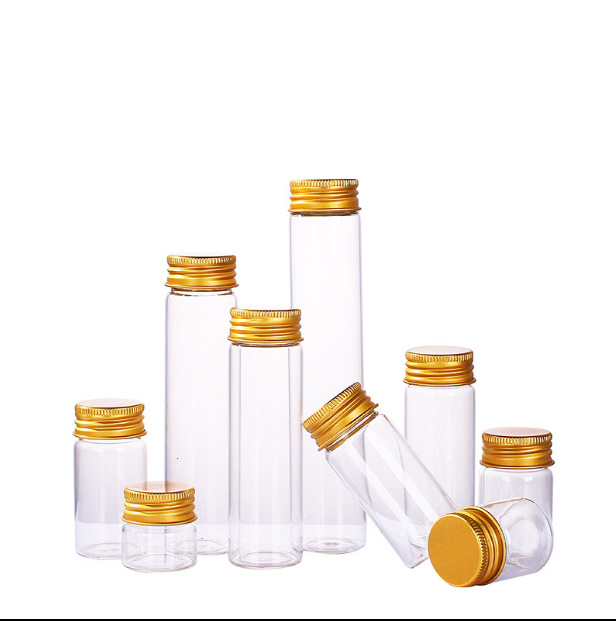 wholesale high borosilicate glass tube bottle with screw cap