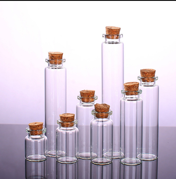 wholesale high borosilicate glass tube bottle with screw cap
