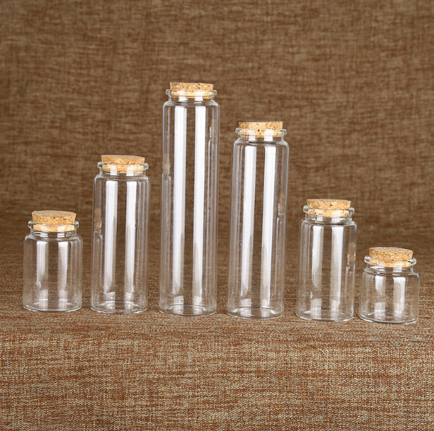 wholesale high borosilicate glass tube bottle with screw cap