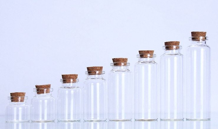 wholesale high borosilicate glass tube bottle with screw cap