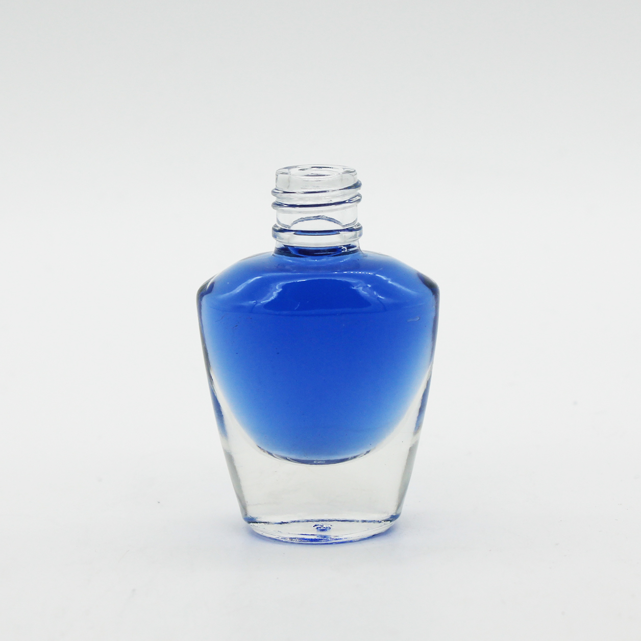 wholesale high end fancy luxury empty clear 12ml nail polish glass bottle