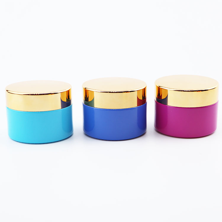 wholesale high-end frosted matte black cosmetic glass jar lotion serum cream jar full set 15g 30g 50g