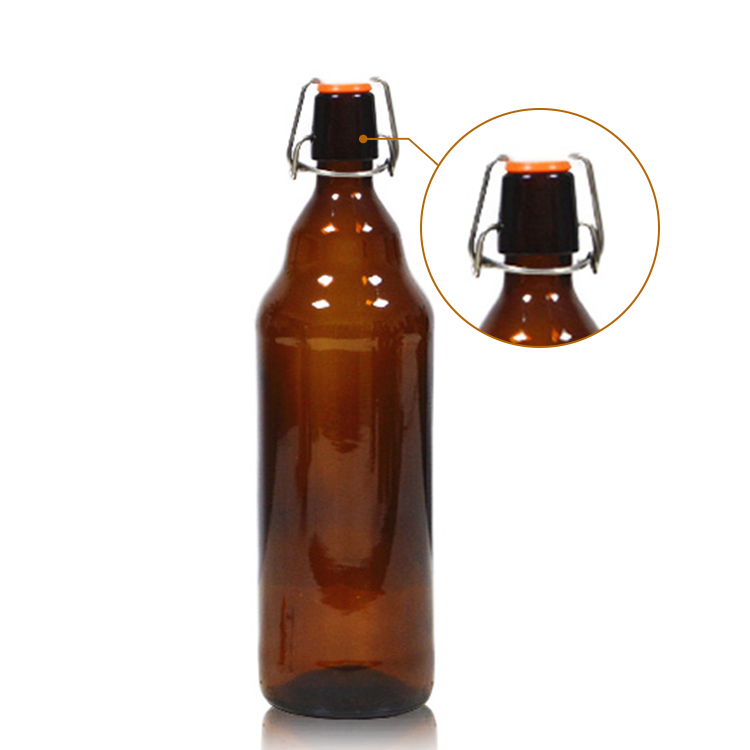 wholesale high quality 1 liter glass drinking bottle