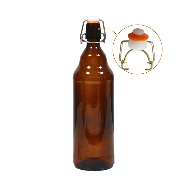 wholesale high quality 1 liter glass drinking bottle